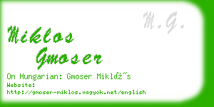 miklos gmoser business card